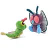 Großhandel Taschenserie Green Caterpillar Big Butterfly Plüschtier Kinderspiel Playmate Weihnachtsgeschenk Puppenmaschinenpreise