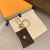 Designer Letter Wallet Keychain Keyring Fashion Mens Womens Purse Pendant Car Chain Charm Flower Mini Bag Trinket Gift Accessories267l