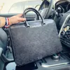 Klasik Tasarımcı Erkek Omuz Karakete Siyah Kahverengi Deri Çanta Lüks Business Man Dizüstü Çantası Toz Torbası Kısa Kılıf Vintage Crossbody