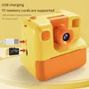 Camcorders Kids Instant Camera Print for Children 1080p HDデジタルPOペーパーチャイルドおもちゃクリスマスギフト231006