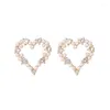 Dangle Earrings 2023 Spring Korean Version Of Pearl Love Heart-shaped Temperament Fashion Hundred Net Red