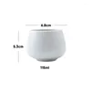 Koppar tefat 1 st 115 ml keramik Kungfu Tea Cup Small Coffee Office och Home Porcelain Teacup Pottery Travel Mug Water