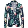 Мужские костюмы Блейзеры Повседневный пиджак 2022 Дизайн Гавайский стиль с принтом Цветочная серия Модный однобортный топ300x