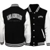 Herrjackor los Angeles California USA City Retro Letter Mens kläder Loose Fashion Baseball Uniform Outdoor Biker Travel Coat Men's Jacketl231006