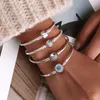 Brazalete de lujo 100% Plata de Ley 925 con corazón brillante, cadena de serpiente, pulsera con dijes originales, brazalete para mujer, joyería fina XCHS916 231005