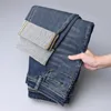 Nuovi JEANS Pantaloni pantaloni Pantaloni da uomo Stretch Autunno inverno DDicon Jeans aderenti ricamati pantaloni di cotone lavati dritti business casual CQ8601