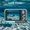 Camcorders 10 feet waterproof camera po 30 megapixel video 1080P dual screen display selfie underwater for snorkeling 231006