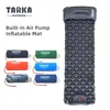 Utomhusdynor Tarka Sleeping Pad Buildin Inflator Pump Travel Mat Ultralight Uppblåsbar madrasscampingutrustning för vandringsturist 231005