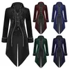 Trenchs pour hommes Veste de broderie médiévale Steampunk Gothic Tailcoat Vintage Victorien Tuxedo Carnaval Uniforme Party Coat 231005