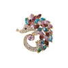 Designer Luxury Brooch New Creative Hedgehog Brooch Rhinestone Crystal Brooch Alloy Drop Oil Brooch Clothing Accessories