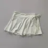 Strój jogi spódnica spódnica badmintona Tennis Pants Pół ciele szybkie suszenie kieszeni Pasek z rozdzielczością do warstwy 231005