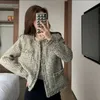 Kvinnors jackor Runway Fall Winter Women's Clothes All-Match Small Fragrance Coat Luxury Tweed Woolen Chic Tassel Jacket Top Casaco Outwear 231006