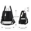 School Bag Chic Shoulder Large Capacity Casual Bookbag MultiPockets PU Leather Ladies Work Outdoor 231005