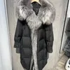 Women's Down Parkas Winter Women Warm Coat 90% Goose Down Jacket Long Real Fur Collar Thick Luxury Outerwear Female Coat Streetwear 231005