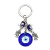 Key Rings Turkish Evil Eye Keychains Lucky Blue Tree Of Life Charm Chain Vintage Keyring For Men Women Car Pendant Drop Delivery Jewel Dhl3Y