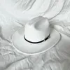 Hoeden met brede rand Emmerhoeden Vintage westerse cowboyhoed voor heren Heren Dame Jazz Cowgirl met leren brede rand Cloche Kerk Sombrero Hombre-petten 231006