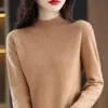 Kadın Sweaters% 100 Merino Yün Kaşmir Kazak Kadın Örme Süveter Yavurucu Uzun Kollu Küleyler Sonbahar Kış Giyim Sıcak Jumper Üstler 231005