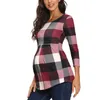 Maternity Tops Tees Casual Maternity Tops Women Pregnancy Long Sleeve T-Shirts Tees for Pregnant Elegant Ladies Top Fashion Women Clothings 231006