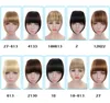 Bangs WEILAI Clip in Hair Bangs Extension Hairpiece Synthetic Natural Fake Bang Hair Piece Air Bangs Clip on Bangs Black Brown 231006