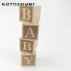 Christmas Decorations 4Pcs Natural Nursery Blocks 4cm Baby Blocks Rustic Baby Girl or Boys Nursery Decor Christmas Kids Gifts Children Toys 231005