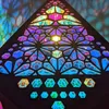 Table Lamps Bohemian Light-Polar Star Projector Wooden Lamp LED Colorful Diamond Lights for Home Decor Bohemian Wedding YQ231006