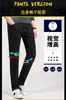 Mens Jeans designer Korean version of small straight leg pure black cotton jeans spring and autumn elastic Medusa embroidered fashion 2OZD