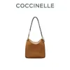 COCCINELLE/Kechner VANESSA Outgoing Luxury French Ins Newsboy Bag One Shoulder Handheld Oblique Straddle Tote Bag