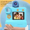 Camcorders Kids Instant Camera Print for Children 1080p HDデジタルPOペーパーチャイルドおもちゃクリスマスギフト231006