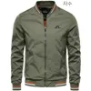 Jaquetas masculinas outono bordado roupas de golfe usar casacos masculino windbreak roupas 231005