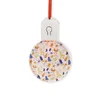 Ornements de noël en acrylique LED vierges par Sublimation, pendentif de noël avec corde rouge pour décorations d'arbre de noël