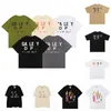 T-shirts pour hommes t-shirts de mode t-shirts cotons cotons tops d'été conception de lettres classiques avec manches courtes en noir et blanc