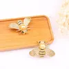 Aimei Bee Brooches Unisex Insect Brooch crystal rhinestone Pin Women and Men Jewelry Cute Small Badges Fashion Jewelr247J