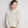 Women's Sweaters Tailor Sheep 100% Pure Merino Wool Sweater Women's Winter Turtleneck Pullover Threaded Long Sleeve Knitted Jumper Bottoming Tops 231005