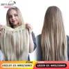 Parrucche del merletto Linea di pesce Capelli Tic Tac Umani 4 clip Vero naturale Brasile Mega Applicare filo invisibile 1222 pollici per multa 231006