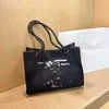 2023 New Popular Fashion Women's Leisure Shoulder Portable Canvas Large Capacity Shopping Bag Handbag Factory Wholesale Retail