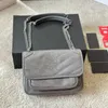 7A sac à chaîne sac à bandoulière de luxe design sac à main en cuir de vachette sac de messager 22cm