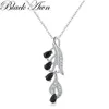 Pendanthalsband Black AWN 2023 Silver Color Slide Necklace Women Jewelry Classic Pendants K072 231005