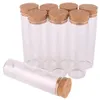 Opslag Flessen Potten 24 Stuks 50 Ml Maat 30 100 Mm Reageerbuis Met Kurk Spice Container Flesjes diy Craft251n