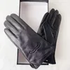 Kvinnor Vinterläderhandskar Fashion Touch Screen Mantens för män som cyklar med varm isolerad fårskinn fingertopp Plush Inside Gloves Luxe G5