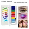 Body Paint 10 Colors Water Activated Eyeliner UV Light Neon Face Body Glow Paint Halloween Party Fancy Dress Beauty Makeup 231006