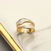 Wedding Rings Retro Gold Color Double Oil Drip Open Rings for Women Luxury Irregular Adjustable Finger Ring Trendy Wedding Jewelry 231006