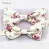 Bow Ties 100 Cotton Floral Parent Child Bowtie Set Chic Men Women Kids Butterfly Beautiful Party Dinner Wedding Tie Gift Accessory 231005