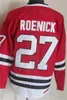 Man Vintage Hockey 27 Jeremy Roenick Jerseys CCM 21 Stan Mikita 2 Duncan Keith 35 Tony Esposito Retro Klassiek Alles gestikt Zwart Wit Rood Team Retire Pullover Hoog