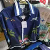Casablanca 2021ss camisa de seda estampada onda havaiana300S
