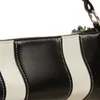 Sacchetti da sera Design di lusso Contrasto Colore Baguette borsetta PU Leather Leathe Cashy Asclani per donne 2021 Bianco Bianco HA9994576
