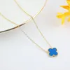 6 Style Brand Pendant Flower Necklace 4/Four Leaf Clover Choker Elegant Fortunate Clover Necklaces for Woman Jewelry Gift High Quality no box