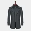 Misto lana da uomo Cappotto invernale in lana da uomo Casual da uomo di marca Tinta unita Misto lana Cappotto da marinaio in lana Trench maschile Cappotto 231006