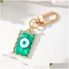 Porte-clés Rec Turc Evil Eye Porte-clés Lucky Résine Bleu Rose Rouge Chaîne Porte-clés Pour Hommes Femmes Voiture Pendentif Drop Livraison Jewe Dhgarden Dhqoe