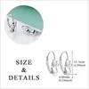 Hoop Huggie Trumium 925 Sterling Silver Long Tail Cat Earrings Colorful Zircon Wedding For Women Fashion Jewelry 231005