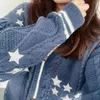 Kvinnors stickor Tees S-2XL Tay Beige Star Lor Embroidery Cardigans Luxury Woman Y2K Midnight Swif T Fans Cardigan Korean Fashion Strawberry Kintwears 231006